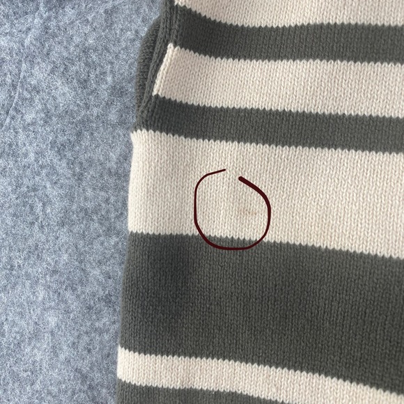 Anthropologie Shorts Small Green Striped Knit Lounge High Rise Saturday Sunday - Picture 12 of 12